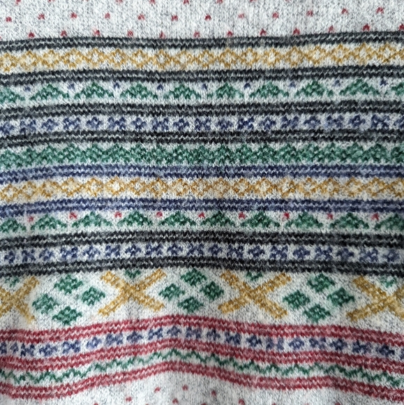 NONNATIVE Men's Gray Green Red 100% Cotton Knit Japanese Crewneck Sweater - Picture 14 of 14